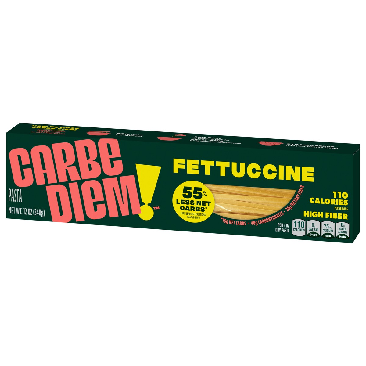 slide 4 of 4, Carbe Diem Fettuccine, 12 oz