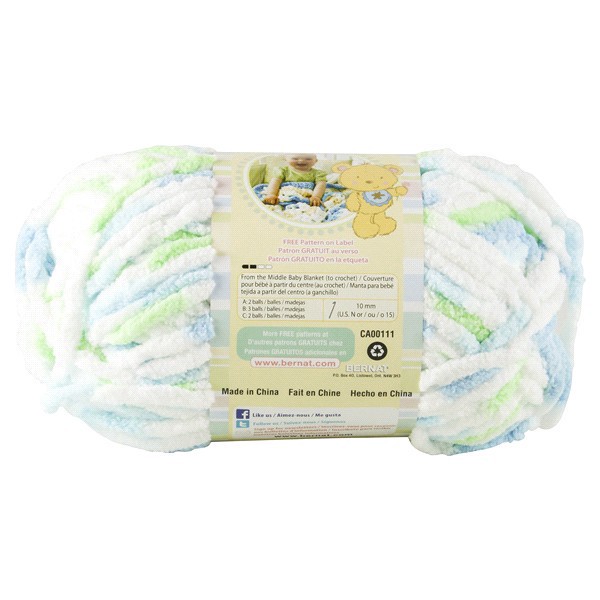 slide 11 of 13, Bernat Baby Blanket Yarn, Funny Prints, 3.5 oz