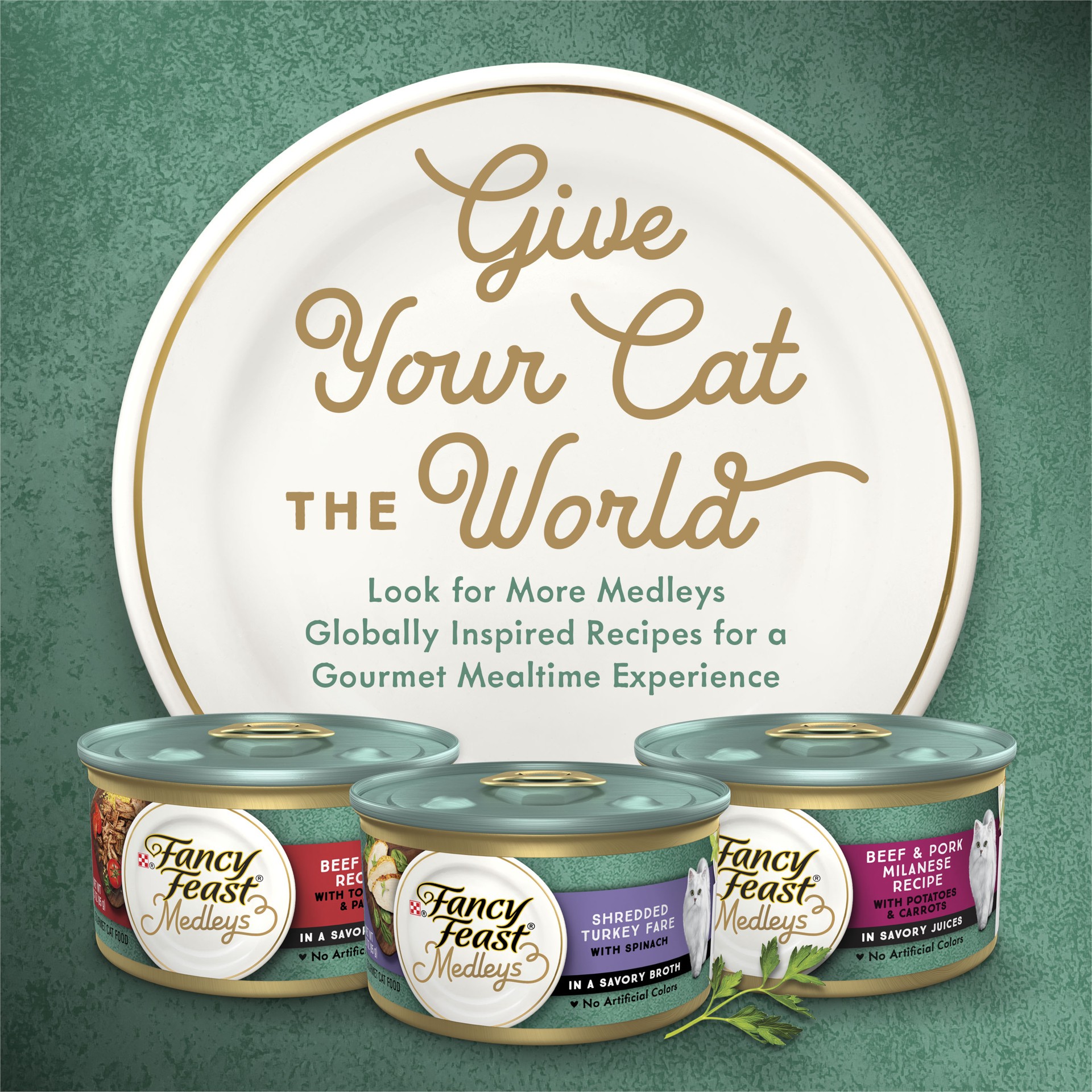 slide 2 of 7, Fancy Feast Purina Fancy Feast Wet Cat Food Medleys Florentine Wet Cat Food Variety Pack, 2.25 lb