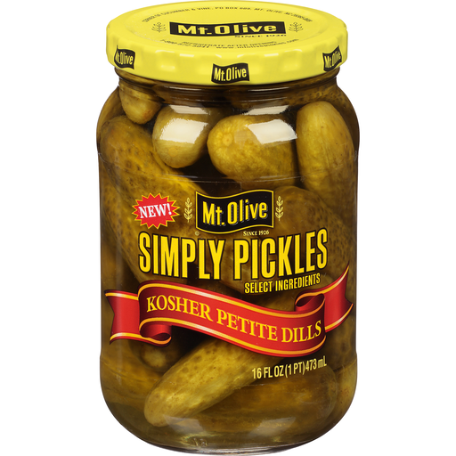Mt. Olive Simply Pickles Kosher Dill Petites 16 fl oz Shipt