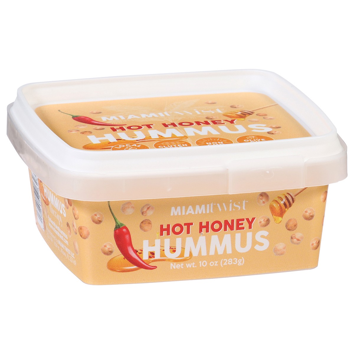 slide 4 of 4, MIAMI TWIST Hot Honey Hummus, 10 oz
