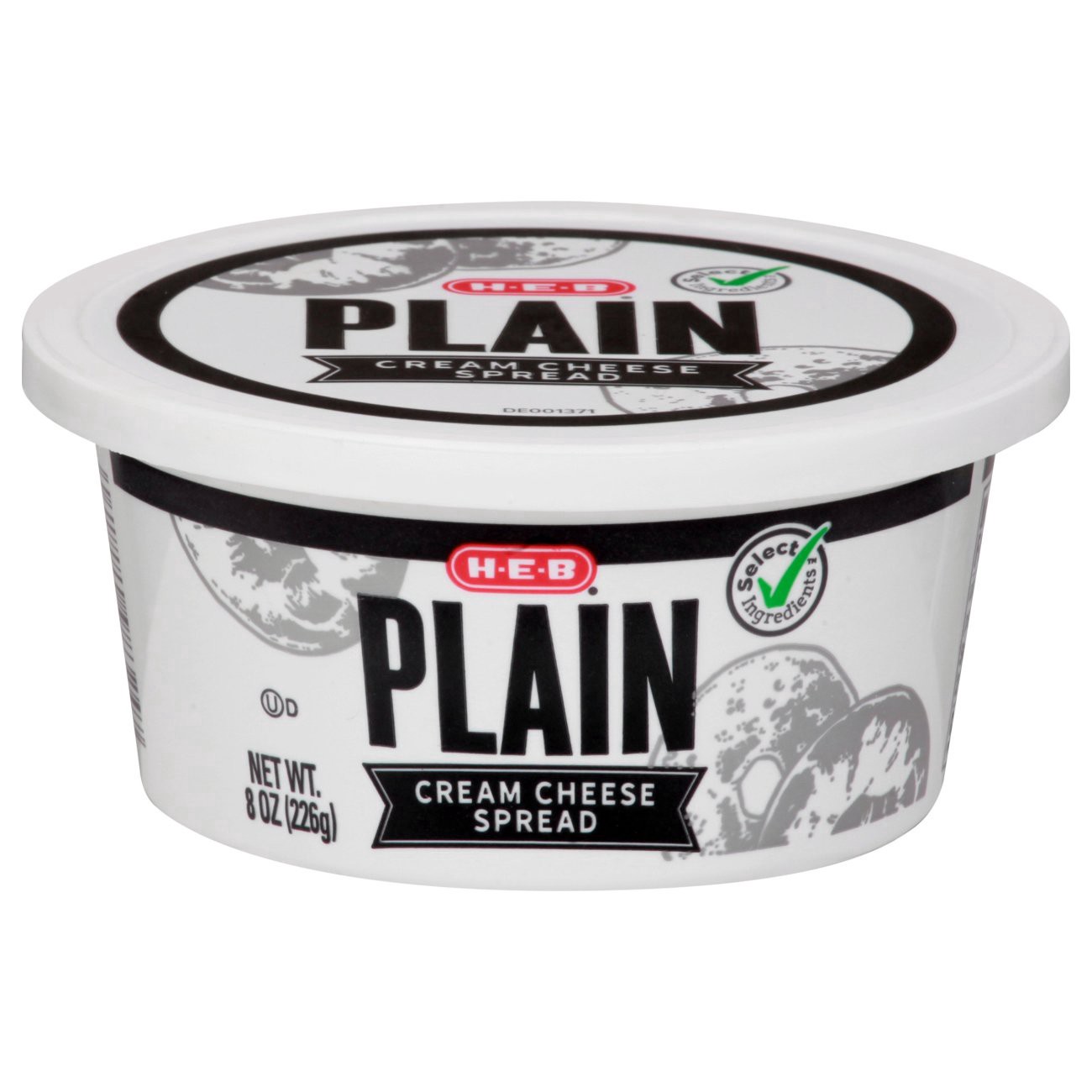 slide 1 of 1, H-E-B Regular Cream Cheese Spread, 8 oz