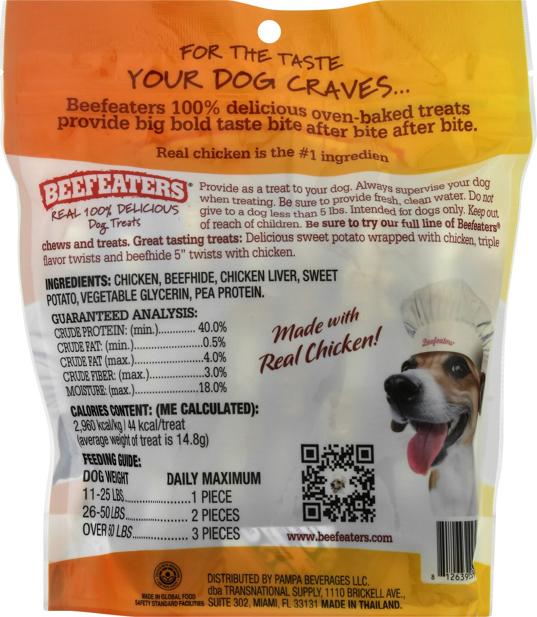 slide 7 of 9, Beefeater Beefhide Oven-Baked Chicken/Chicken Liver & Sweet Potato Dog Treats 12.0 oz, 12 oz