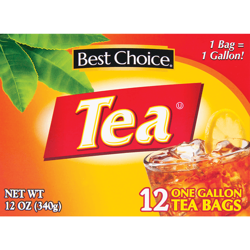 slide 1 of 1, Best Choice Gallon Size Tea Bags, 12 ct