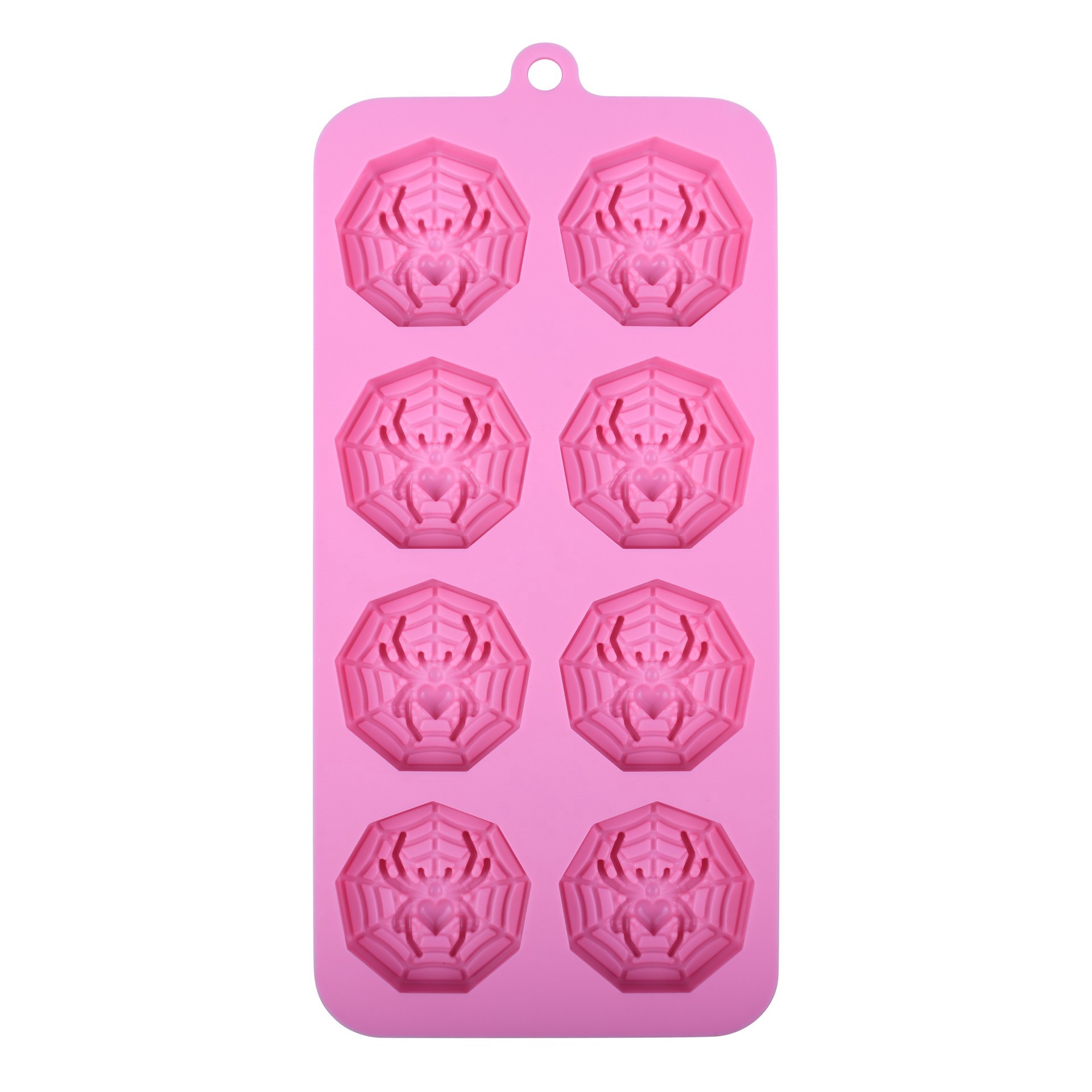 slide 4 of 4, Spiderweb Silicone Candy Mold By Makery, 4.07 in x 8.87 in