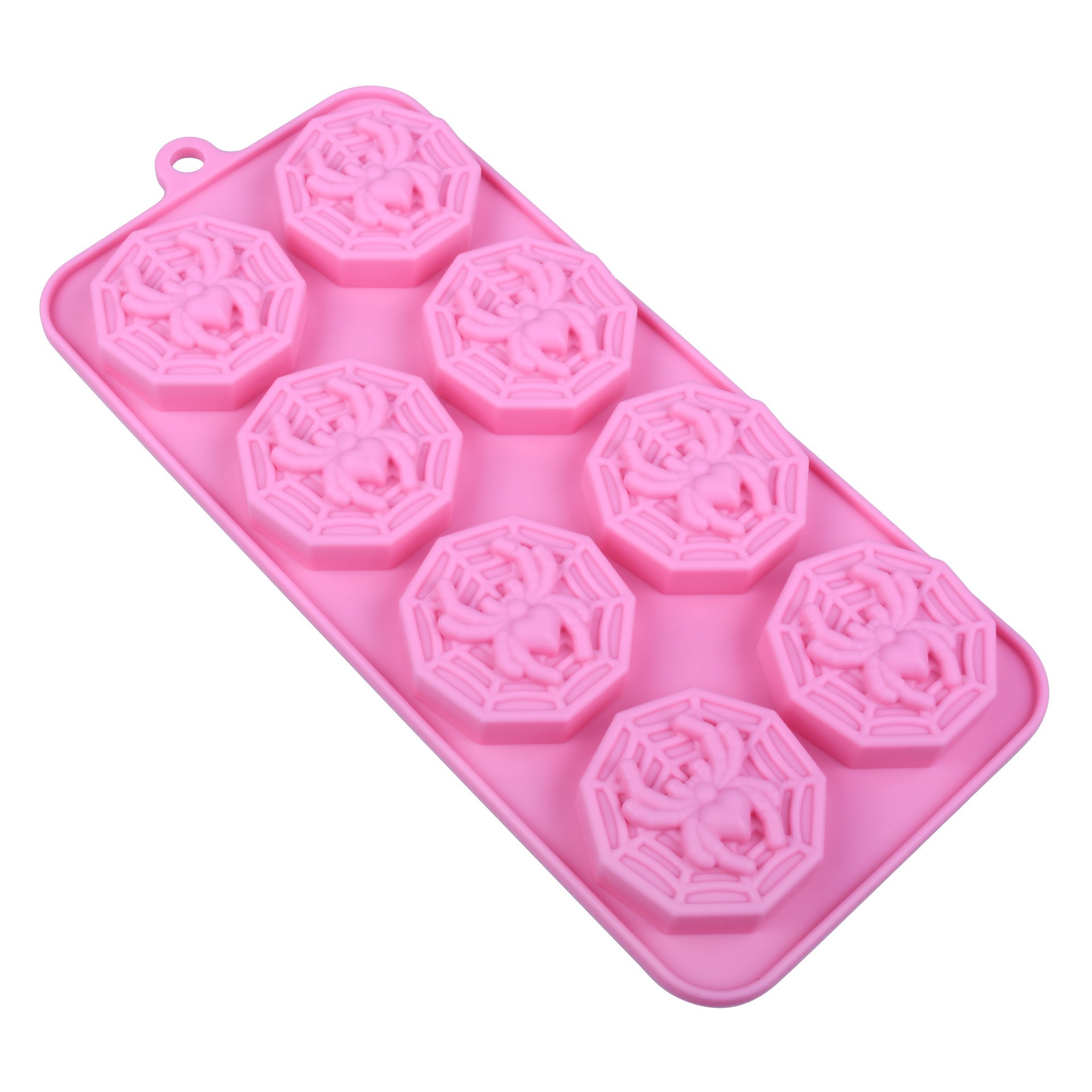 slide 3 of 4, Spiderweb Silicone Candy Mold By Makery, 4.07 in x 8.87 in