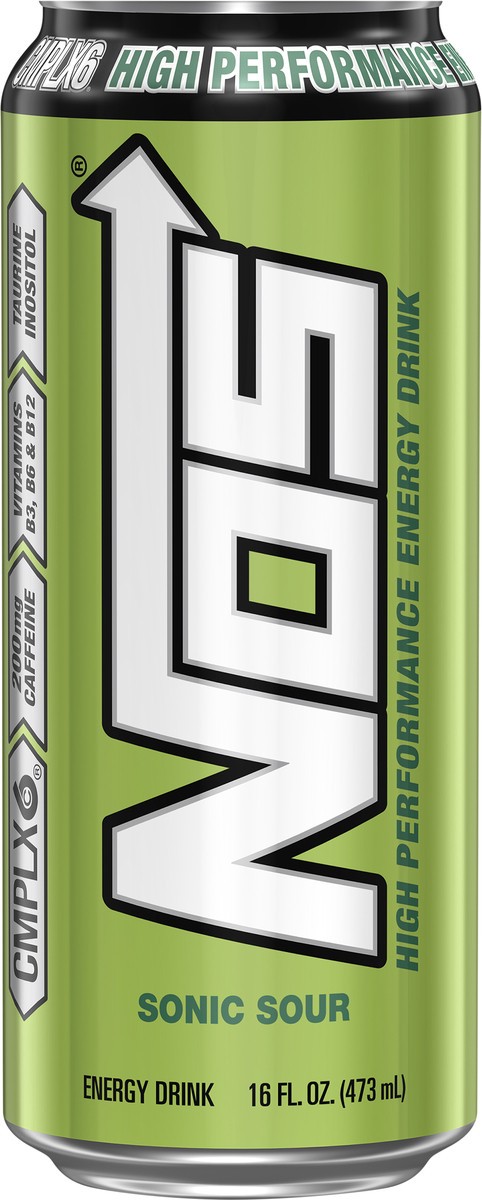 slide 2 of 2, NOS High Performance Sonic Sour Energy Drink - 16 fl oz, 16 fl oz