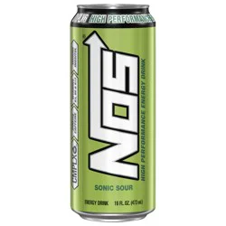 NOS High Performance Sonic Sour Energy Drink - 16 fl oz