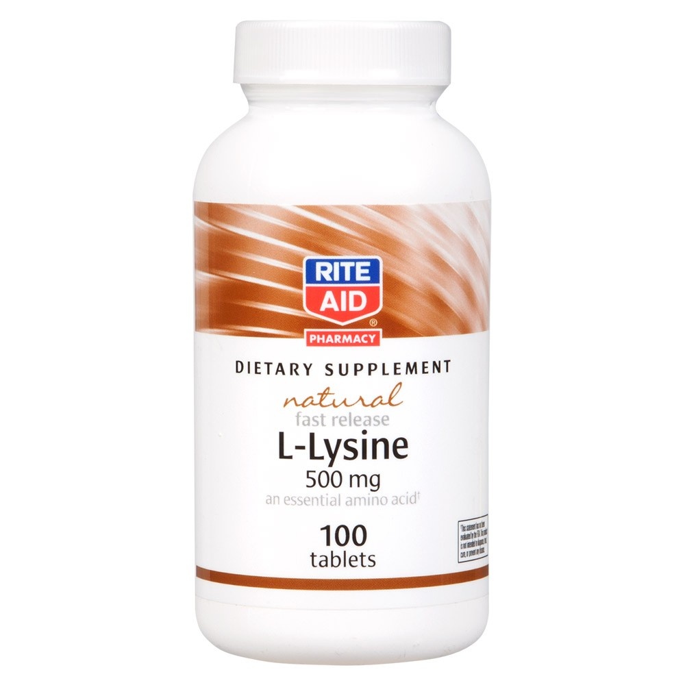 slide 1 of 2, Rite Aid Ra Nat Lysine, 100 ct