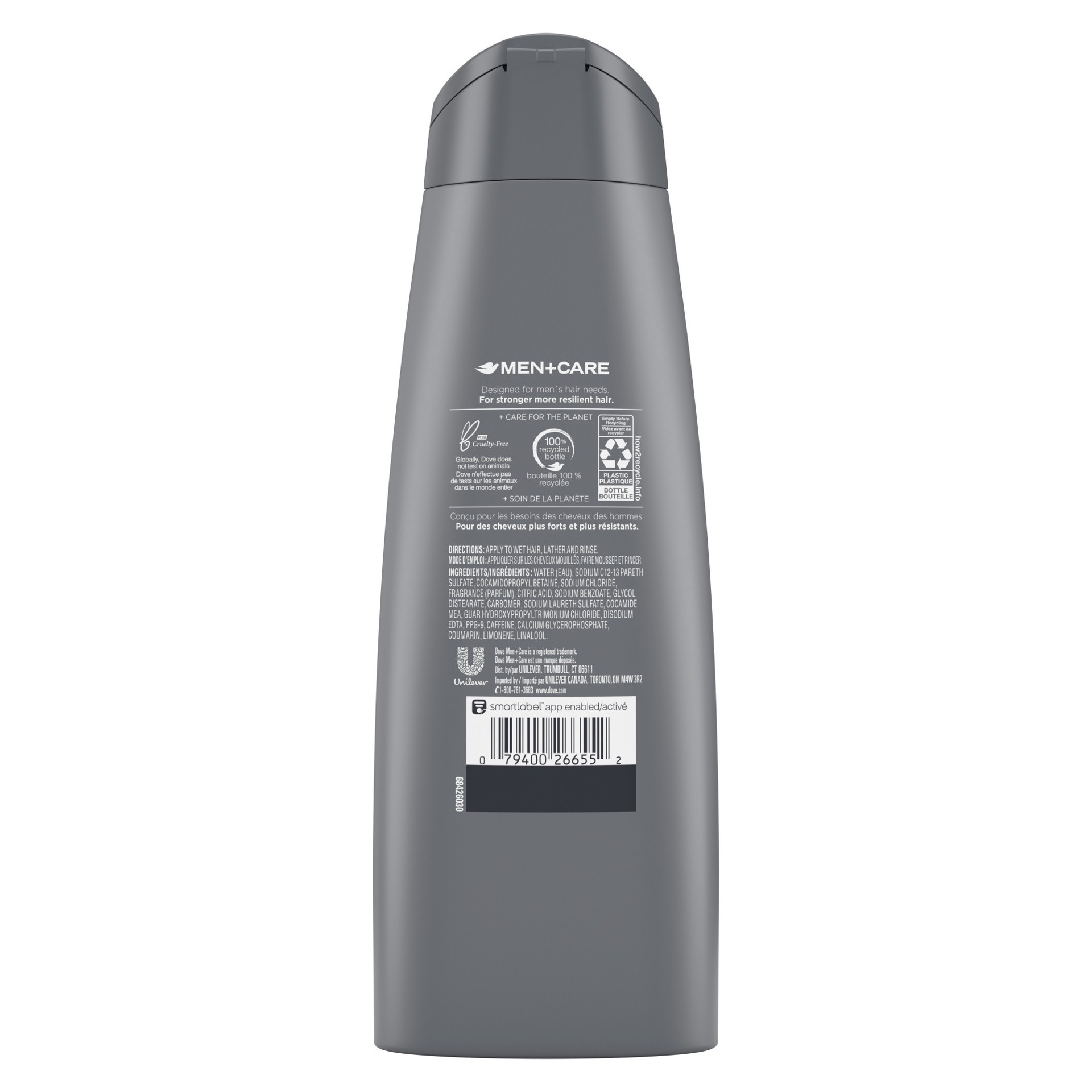 slide 4 of 4, Dove Men+Care Fortifying 2 in 1 Shampoo and Conditioner Thick and Strong with Caffeine, 12 oz, 12 oz