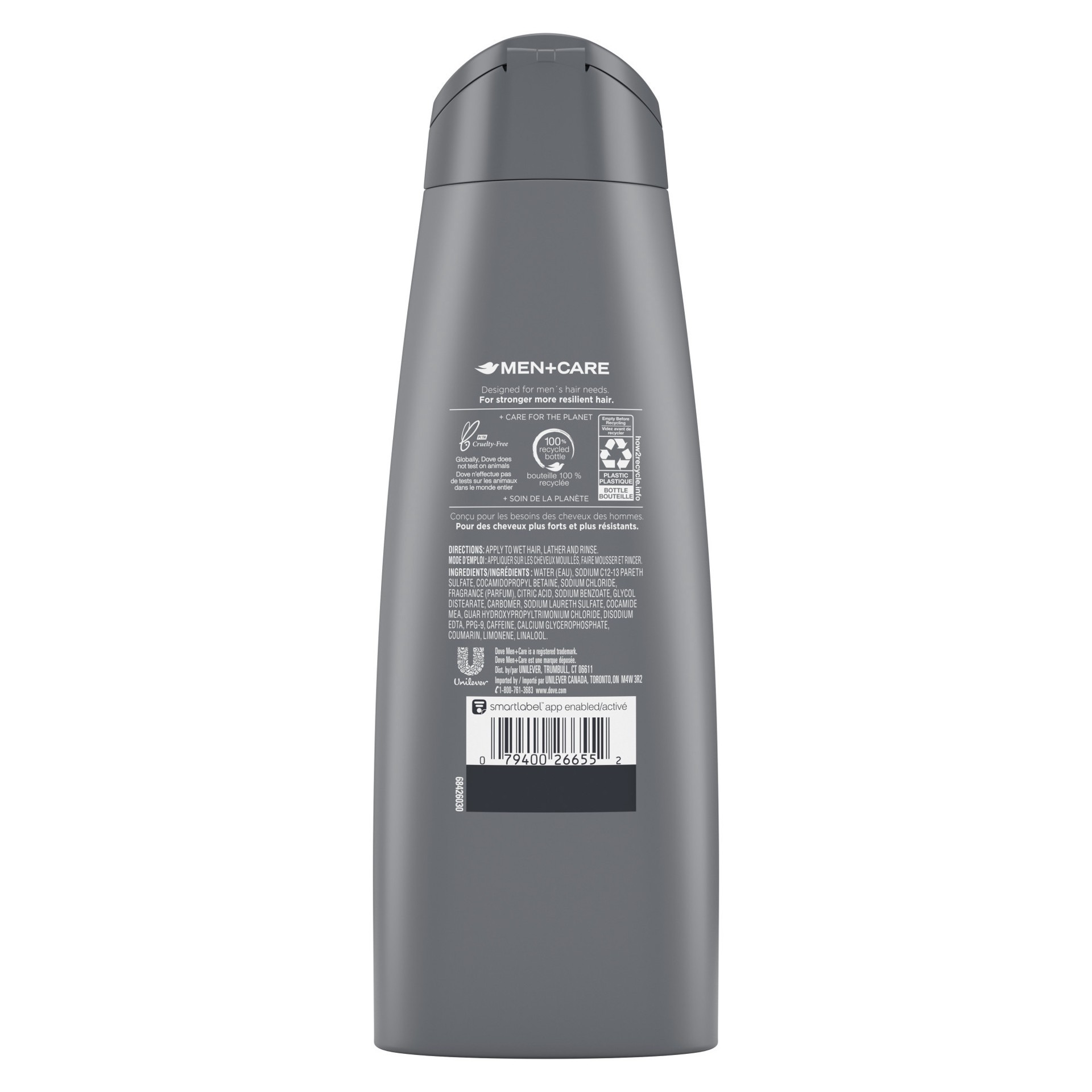 slide 2 of 4, Dove Men+Care Fortifying 2 in 1 Shampoo and Conditioner Thick and Strong with Caffeine, 12 oz, 12 oz