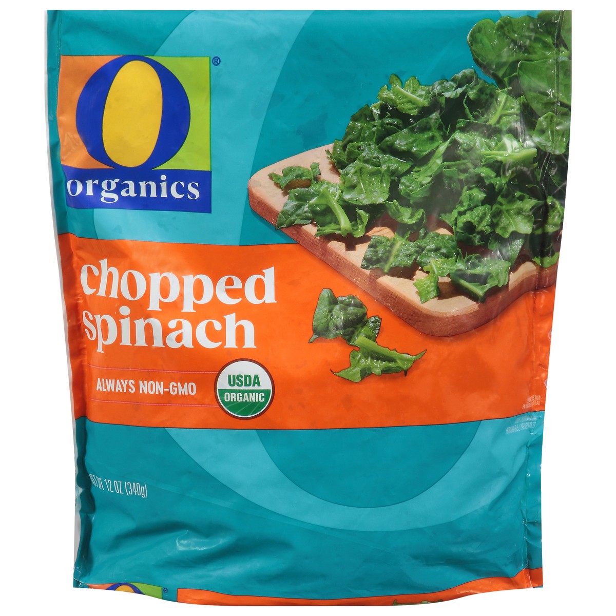 slide 3 of 4, O Organics Spinach Chopped 12 Oz - 12 OZ, 12 oz