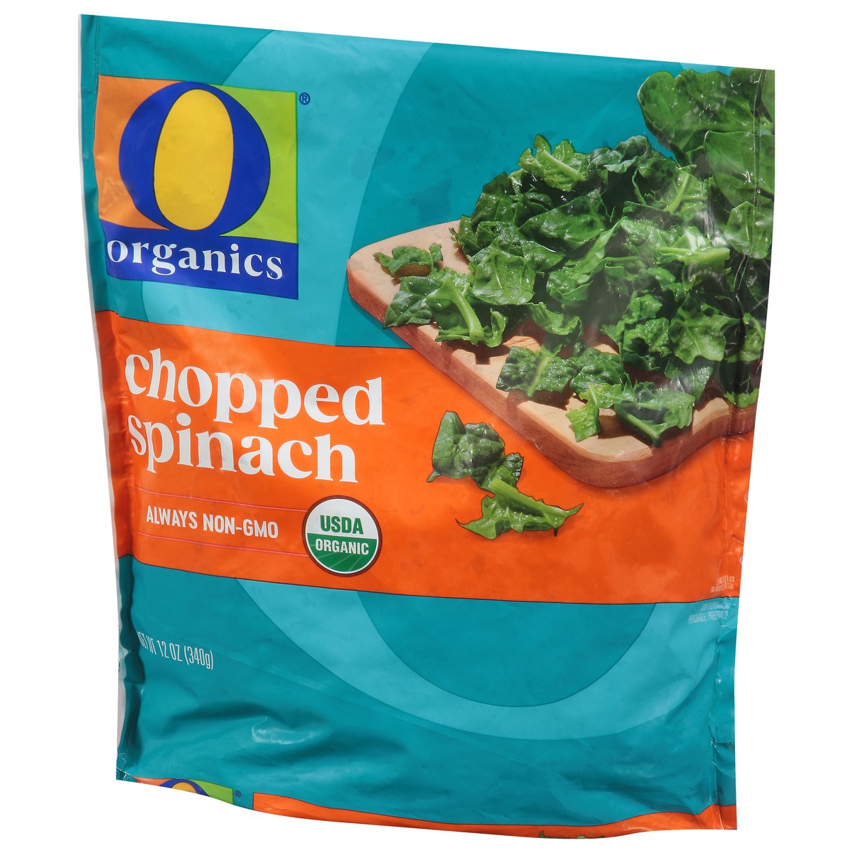 slide 2 of 4, O Organics Spinach Chopped 12 Oz - 12 OZ, 12 oz