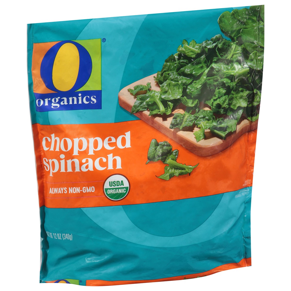 slide 4 of 4, O Organics Spinach Chopped 12 Oz - 12 OZ, 12 oz
