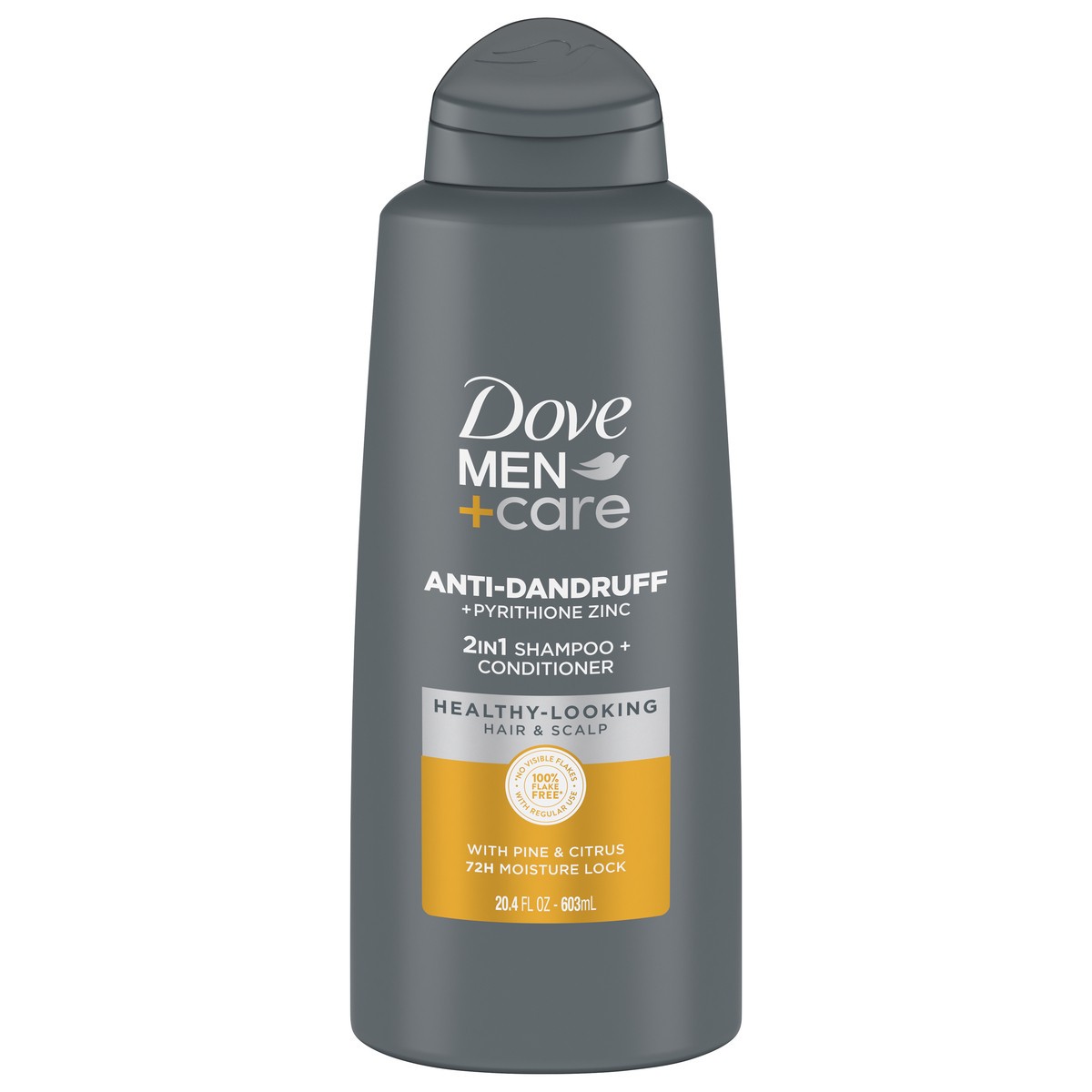 slide 2 of 2, Dove Men+Care Anti-Dandruff 2-in-1 Shampoo + Conditioner Pine & Citrus 20.4 oz, 20.4 fl oz