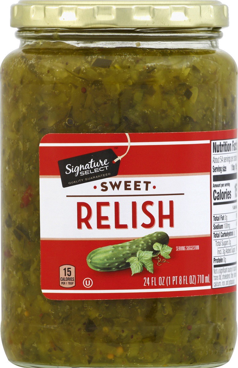 slide 2 of 2, Signature Select Relish 24 oz, 24 oz