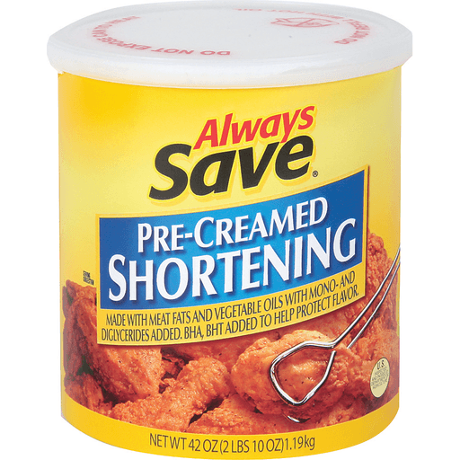 slide 1 of 1, Always Save Precreamed Shortening, 42 oz