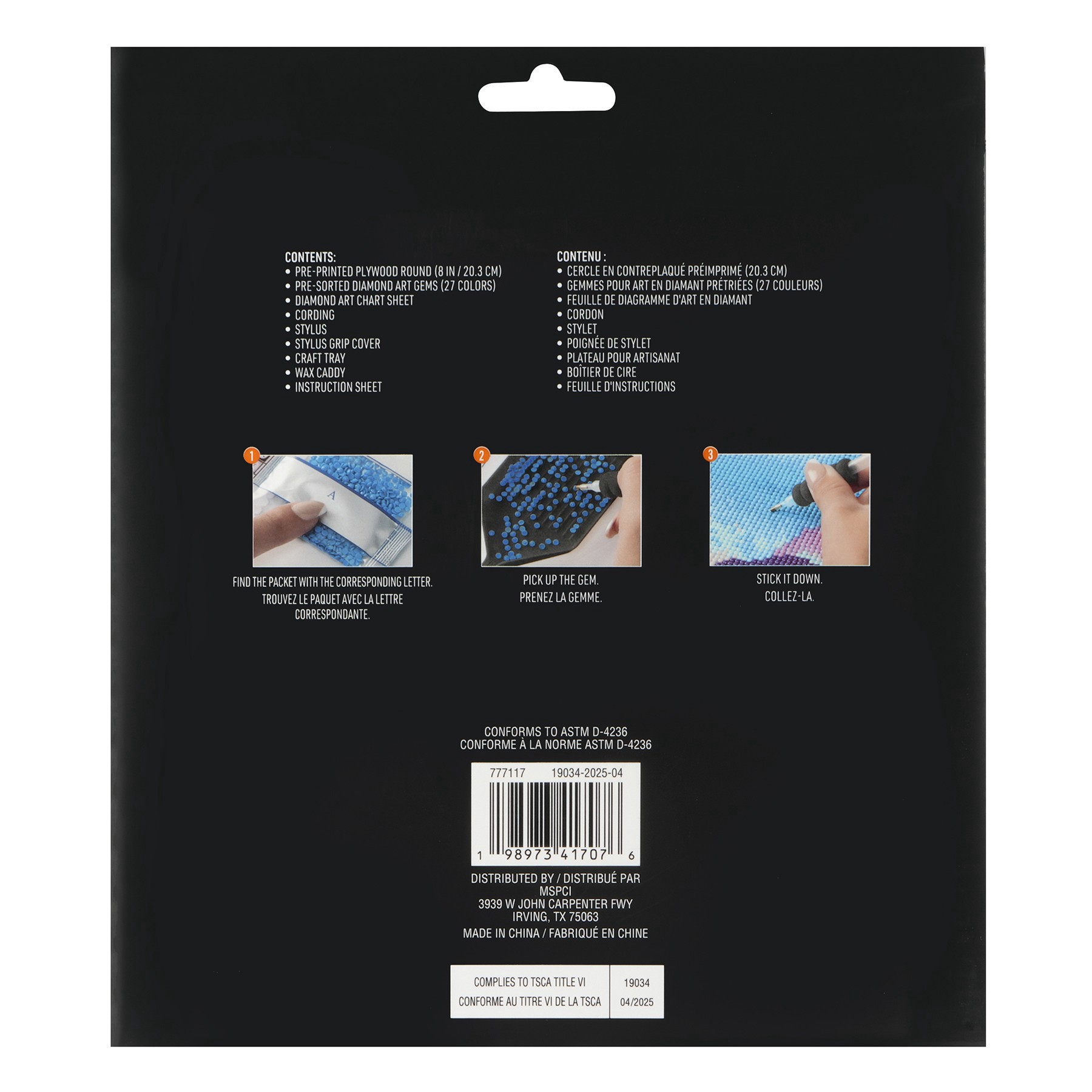 slide 2 of 4, 8" Potions Round Wood Plaque Diamond Art Kit By Make Market, 8 in