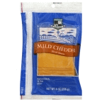 slide 1 of 1, Highland Crest Mild Cheddar Cheese Slices, 8 oz