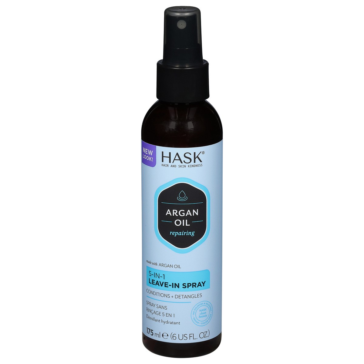 slide 1 of 1, Hask Argan Oil 5-In-1 Leave-In Spray 6 fl oz, 6 fl oz