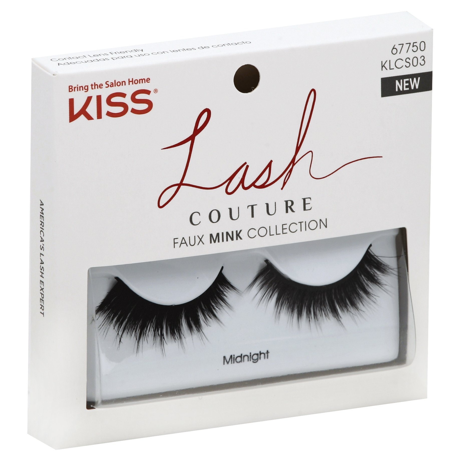 slide 1 of 4, Kiss Lash Couture Singles - Midnight, 1 ct