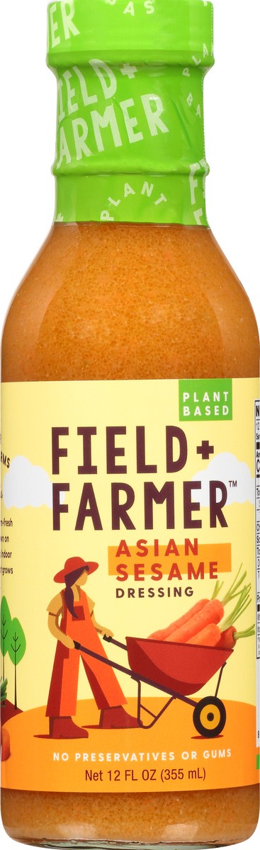 slide 1 of 10, Field + Farmer Asian Sesame Dressing 12 oz, 1 ct