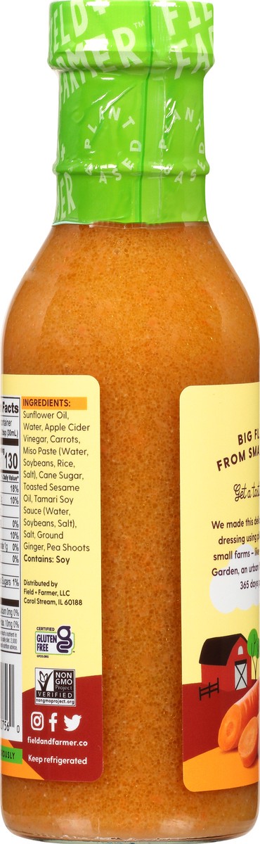 slide 6 of 10, Field + Farmer Asian Sesame Dressing 12 oz, 1 ct