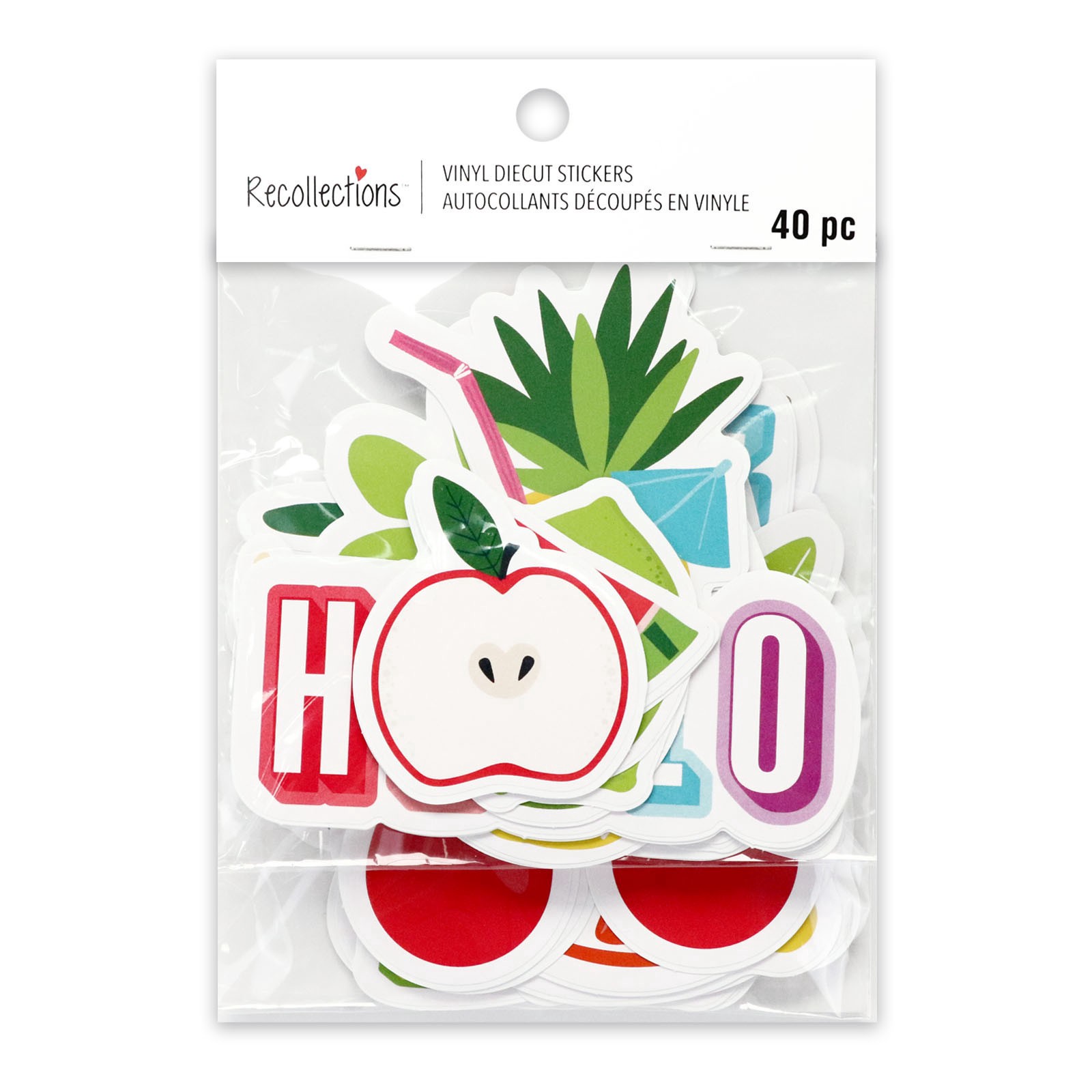 slide 5 of 5, Vinyl Diecut Fruit Sticker Set By Recollections, 1 ct