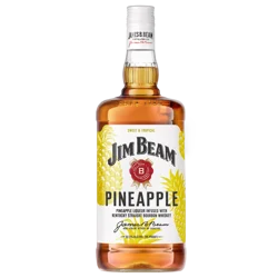 Jim Beam Pineapple Liqueur with Kentucky Straight Bourbon Whiskey 1.75 L
