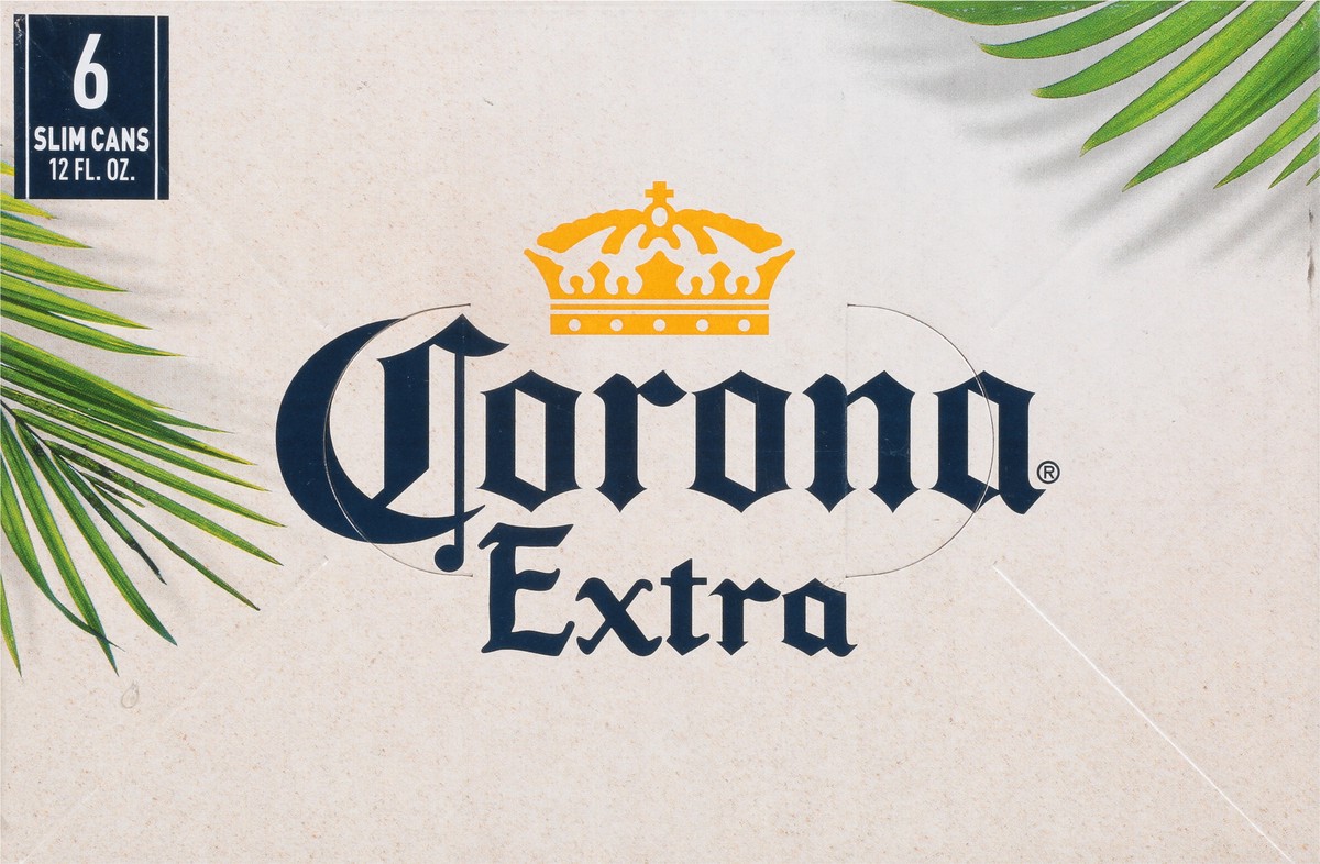 slide 2 of 10, Corona Extra Mexican Lager Import Beer, 6 pk 12 fl oz Cans, 4.6% ABV, 72 fl oz