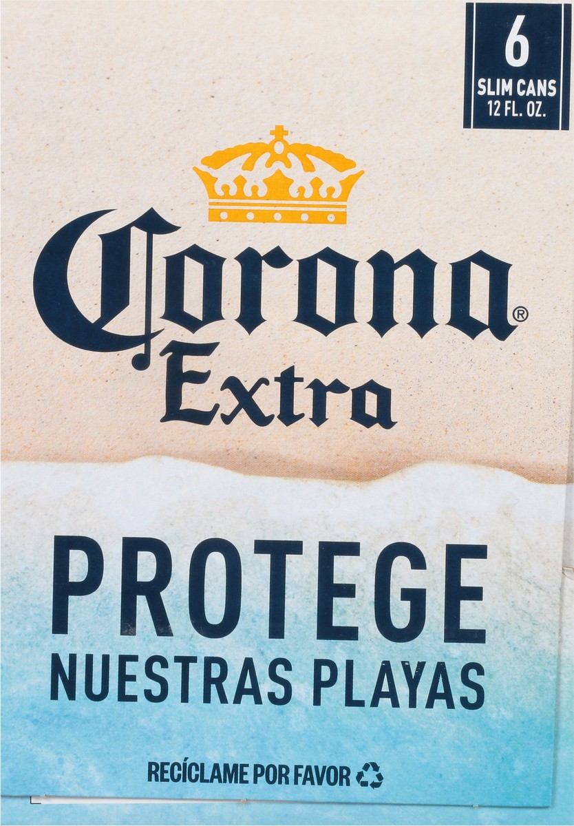 slide 8 of 10, Corona Extra Mexican Lager Import Beer, 6 pk 12 fl oz Cans, 4.6% ABV, 72 fl oz