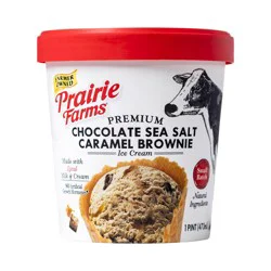 Prairie Farms Small Batch Sea Salt Caramel Brownie Ice Cream