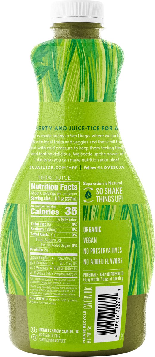 slide 5 of 9, Suja Celery Juice, 46 fl oz