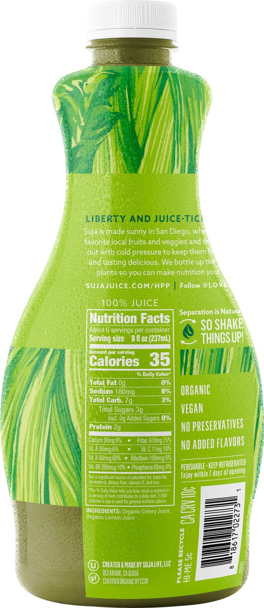 slide 7 of 9, Suja Celery Juice, 46 fl oz
