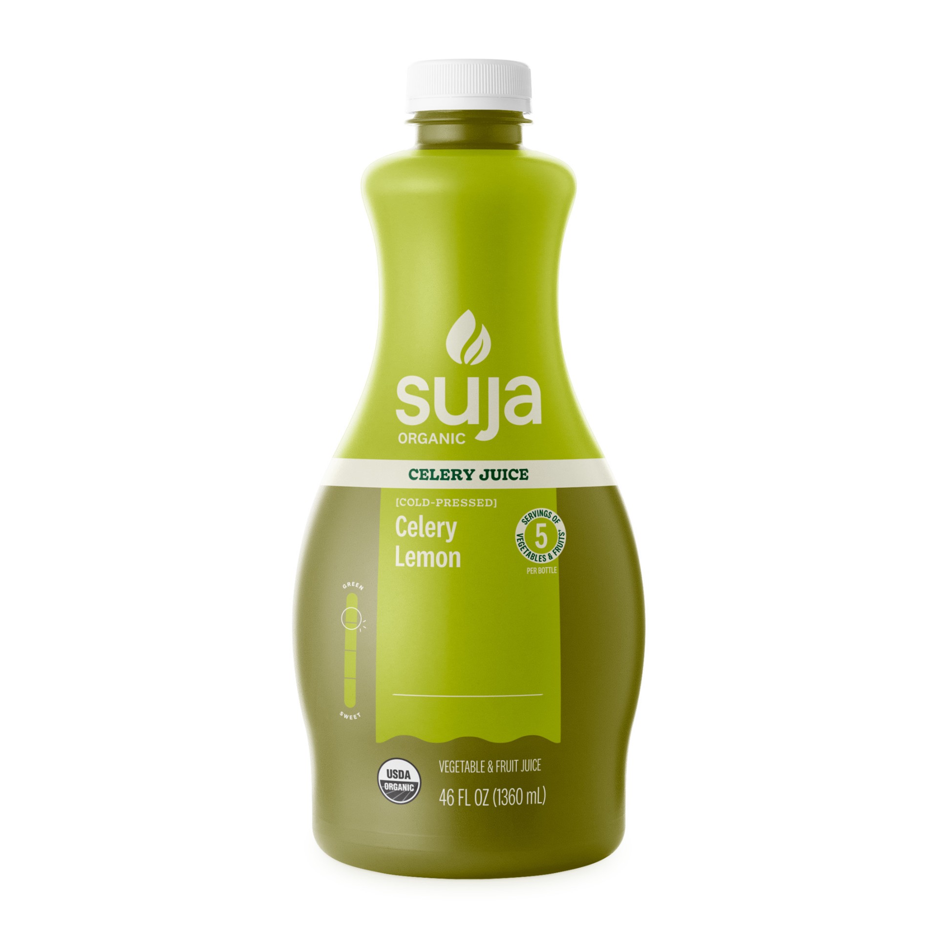 slide 1 of 9, Suja Organic Celery Cold Pressed Juice Drink, 46 fl oz Bottle, 46 fl oz