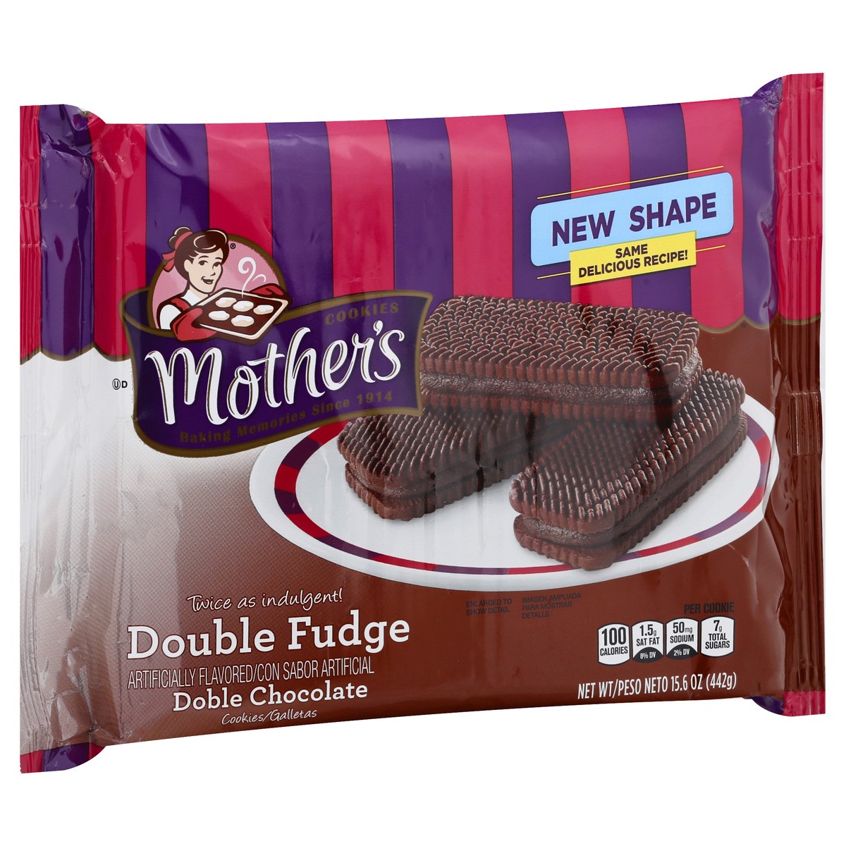 slide 8 of 12, Mothers Double Fudge Cookies 15.6 oz, 15.6 oz