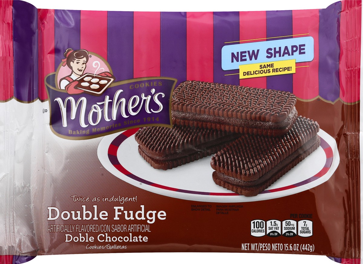 slide 1 of 12, Mothers Double Fudge Cookies 15.6 oz, 15.6 oz