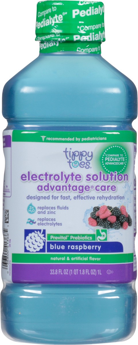 slide 9 of 17, Tippy Toes Advantage Care Blue Raspberry Electrolyte Solution 33.8 fl oz, 33.8 fl oz