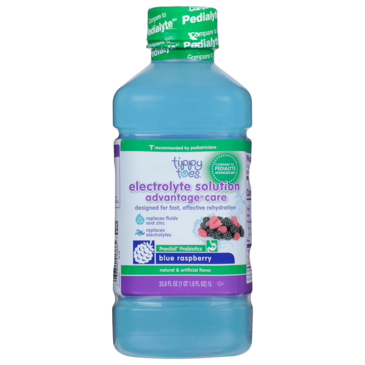 slide 15 of 17, Tippy Toes Advantage Care Blue Raspberry Electrolyte Solution 33.8 fl oz, 33.8 fl oz