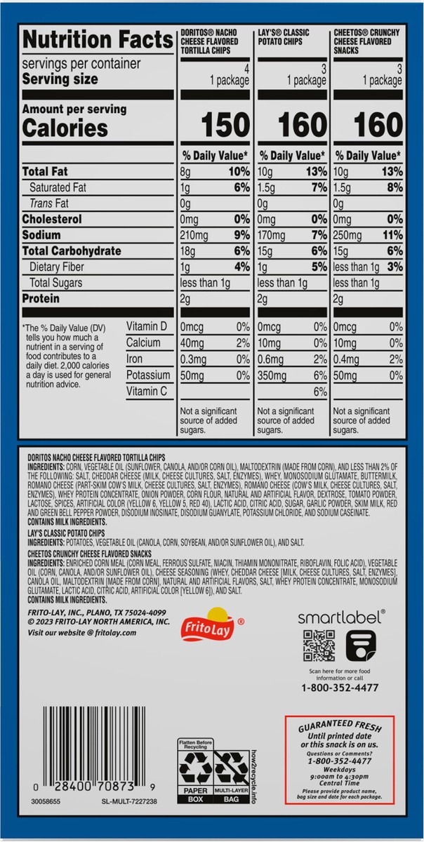slide 2 of 13, Frito-Lay Snacks, 1 oz