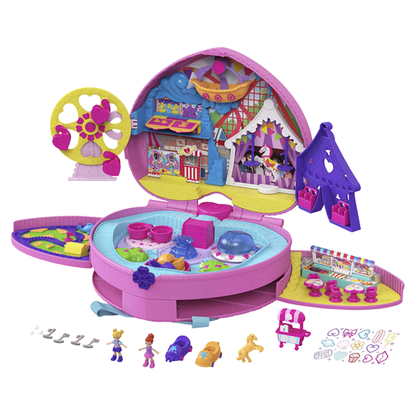 slide 1 of 1, Polly Pocket Tiny is Mighty Theme Park Backpack Compact, 1 ct