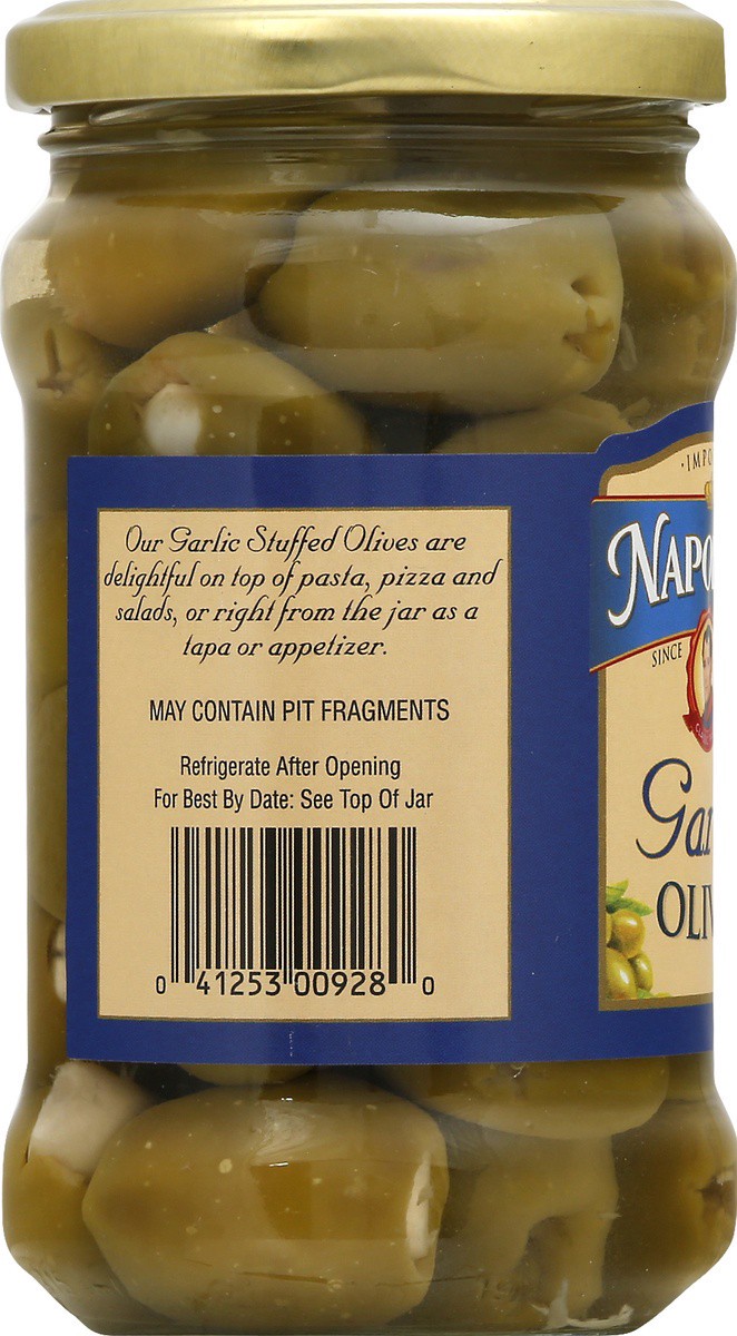 slide 2 of 9, Napoleon Garlic Olives 6.5 oz, 