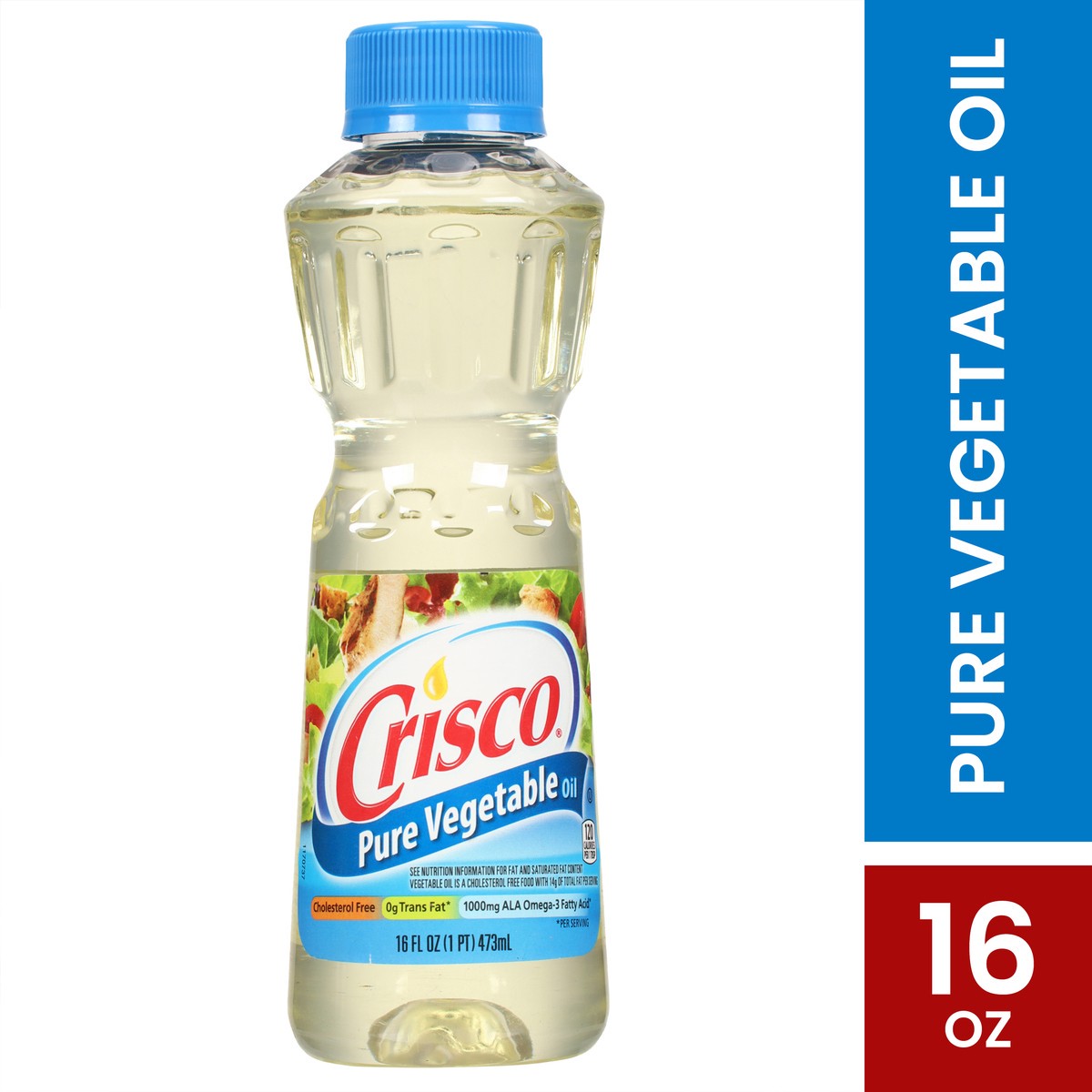 slide 12 of 13, Crisco Pure Vegetable Oil, Gluten-Free, 16 fl oz, 16 fl oz