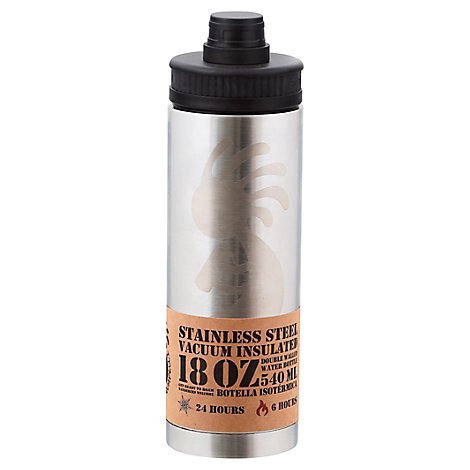 slide 1 of 1, 18 Oz Vacuum Water Bottle Stainless Steel - Each, 1 ct