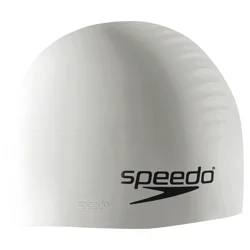 Speedo Adult Silicone Swim Cap, White