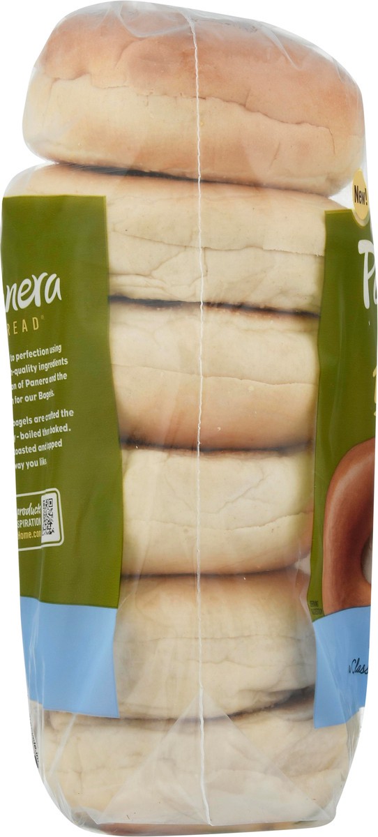 slide 5 of 9, Panera Bread Bagels, Pre-Sliced, Plain, 18 oz