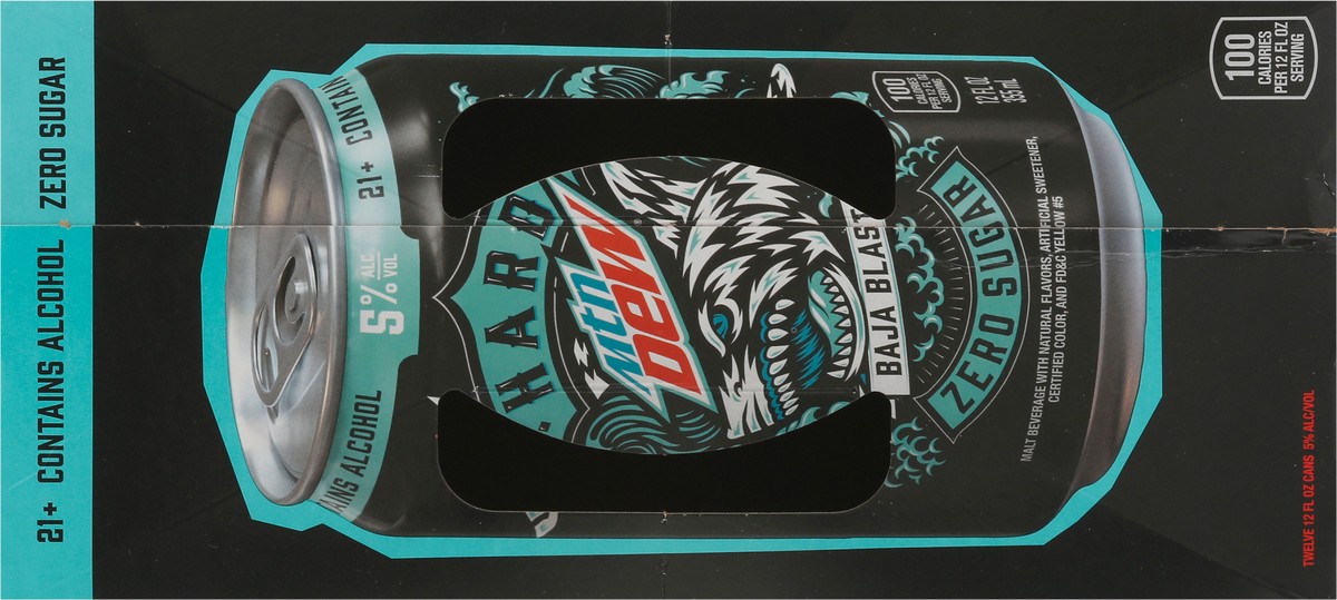 slide 9 of 9, Mountain Dew Hard Alcohol Baja Blast, 144 fl oz