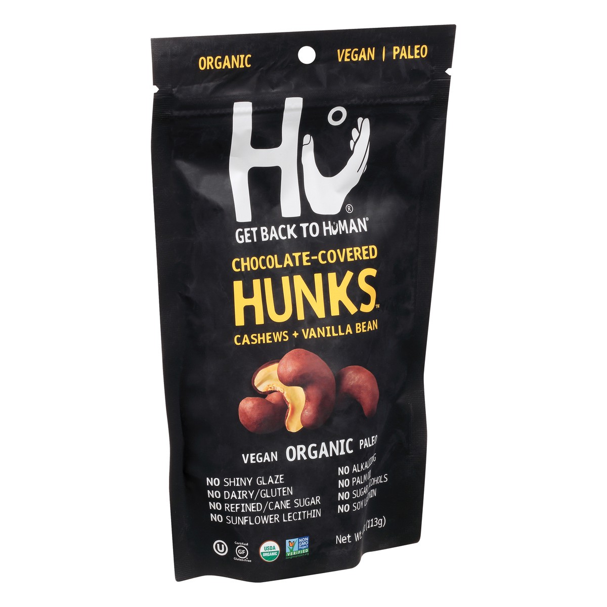 slide 5 of 9, Hu Hunks Chocolate-Covered Cashews + Vanilla Bean 4 oz, 4 oz