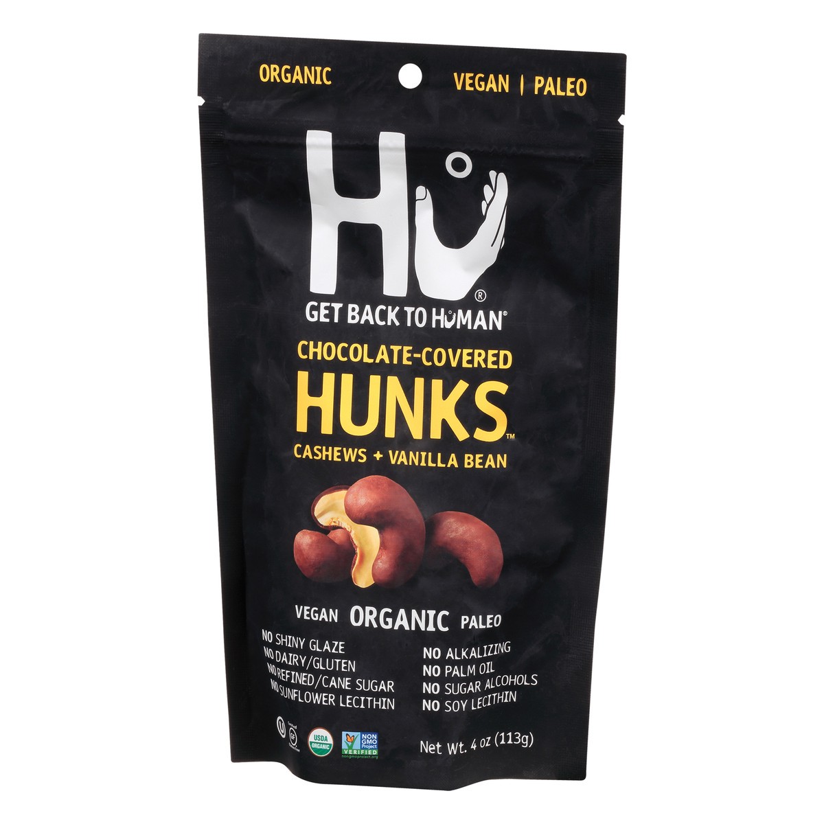 slide 2 of 9, Hu Hunks Chocolate-Covered Cashews + Vanilla Bean 4 oz, 4 oz