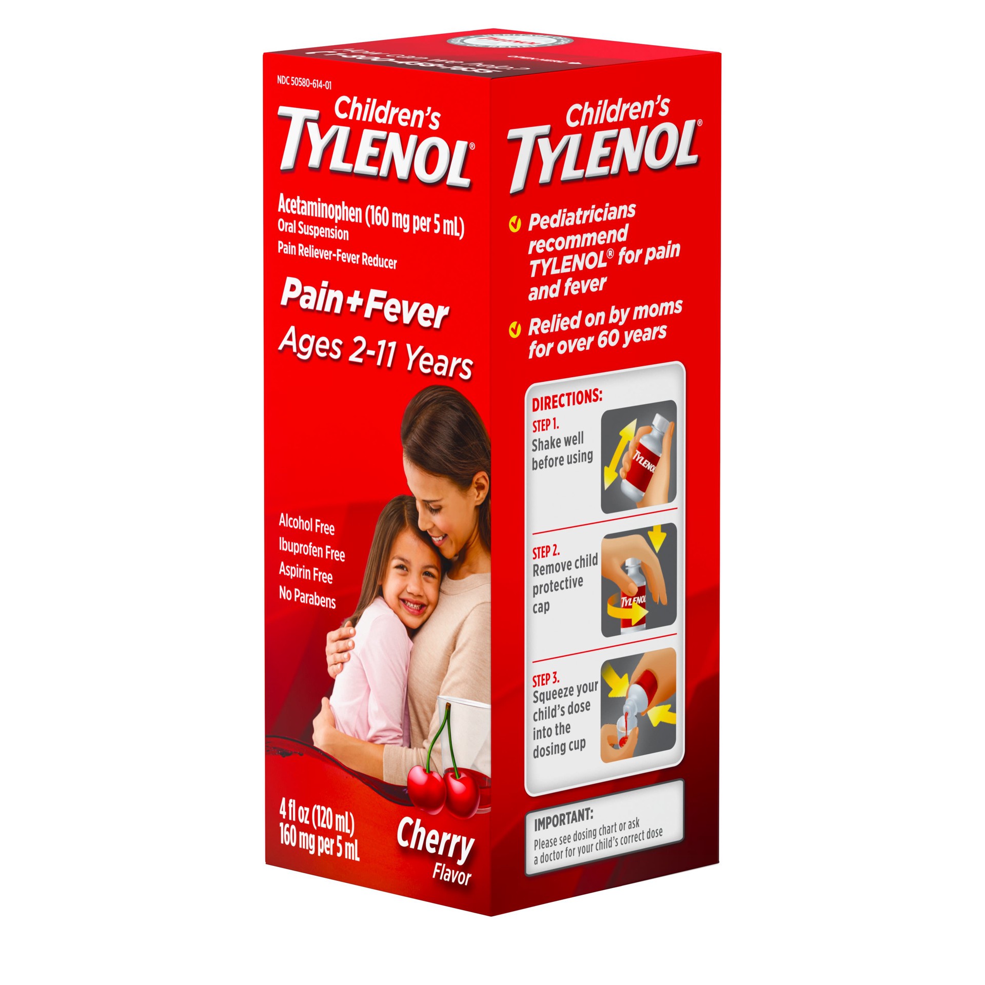 slide 4 of 10, Tylenol Children's Tylenol Pain + Fever Relief Liquid - Acetaminophen - Cherry - 4 fl oz, 4 fl oz